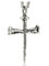 Shields of Strength Stainless Steel Nail Cross Necklace-John 19:30-Back View