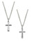 Shields Of Strength Women's Army Wife Cross Necklace- 1 Corinthians 13:8-Front and Back View