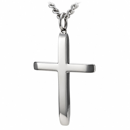 Men's 'It Is Finished' Cross Necklace Inscribed with John 19:30