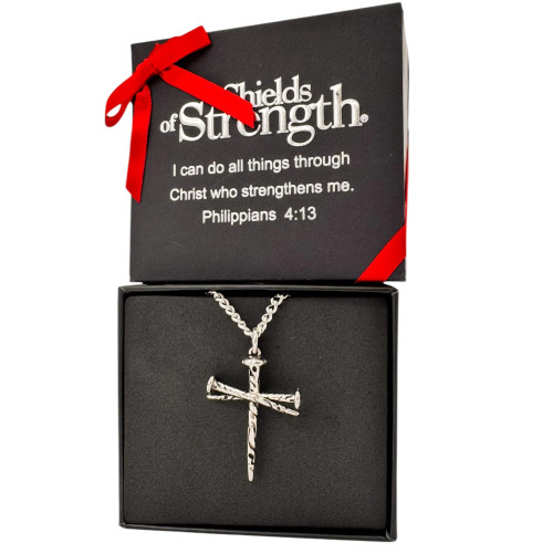 Men's Nail Cross Necklace-John 19:30