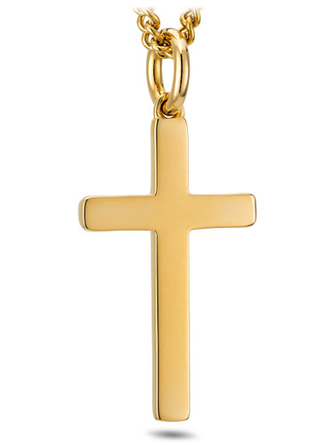 Shields of Strength Women's Perfect Cross Necklace-John 19:30-Front View