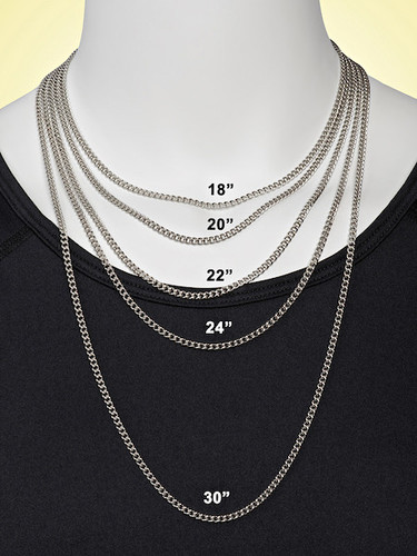 Men's Chain Size Chart