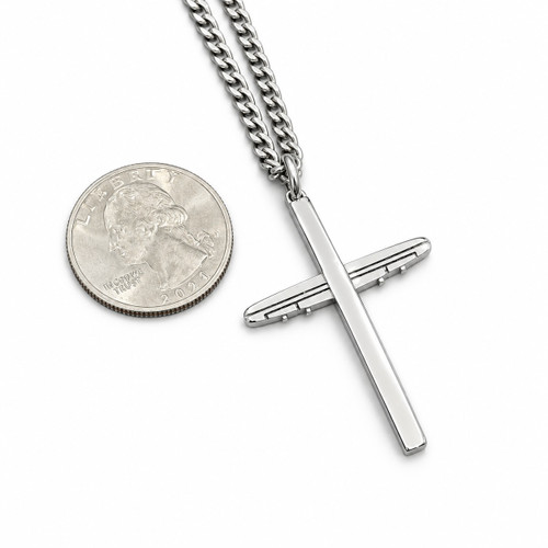Men's Airplane Cross Necklace- Isaiah 40:31