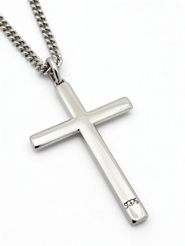 Men's Philippians 4:13 Cross Necklace