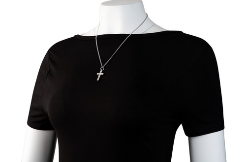 Shields Of Strength Women's Always Cross Necklace -Matthew 28:20-MannequinView