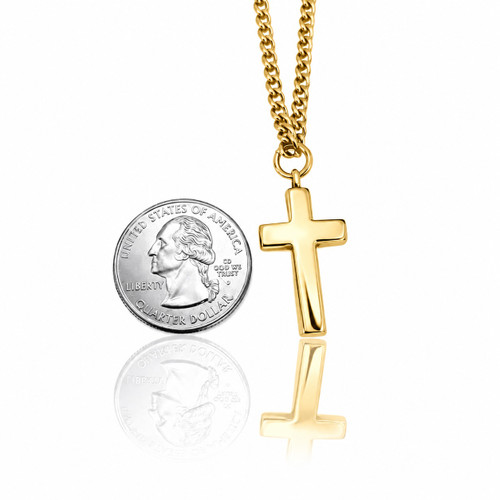 Shields of Strength Men's Always Cross Necklace Matthew 28:20
