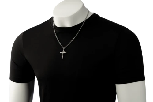 Men's Stainless Steel Medical Cross Necklace - Proverbs 17:22