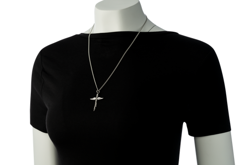 Shields Of Strength Women's Medical Cross Necklace- Proverbs 17:22-Manaquin