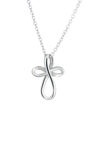 Women's Stainless Be Still And Know Cross Necklace