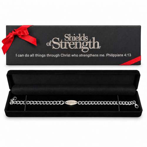 Men's Be Strong And Courageous Bracelet- Joshua 1:9