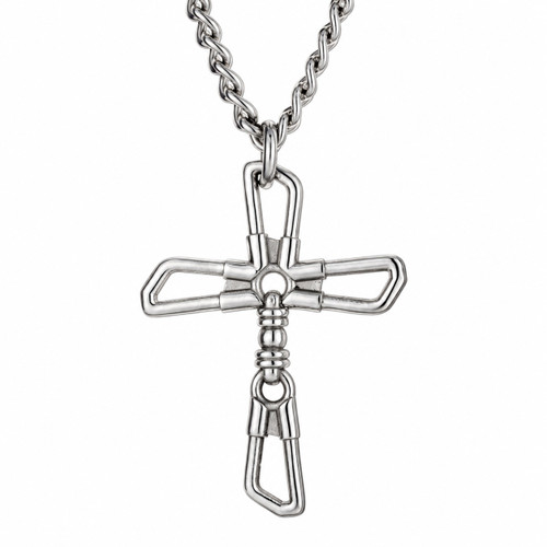 Fishers of Men Cross Necklace - Matthew 4:19