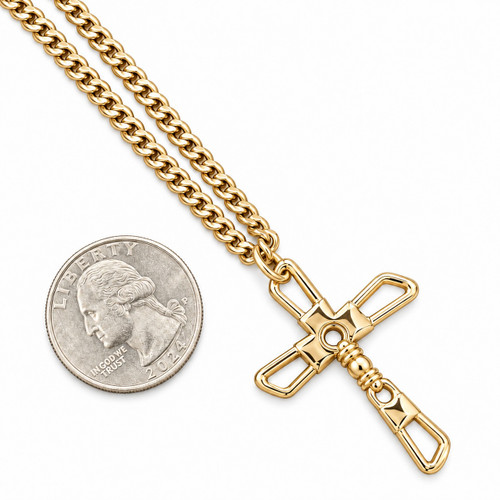 Fishers of Men Cross Necklace - Matthew 4:19