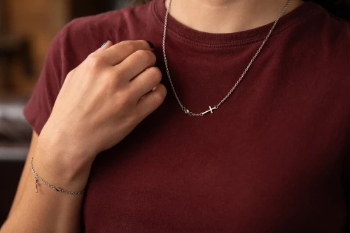 Cross = Love Necklace - Psalm 94:19