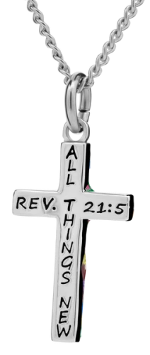Women's Revelation 21 Cross Necklace- Revelation 21:5