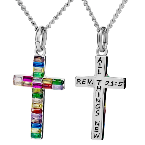 Women's Revelation 21 Cross Necklace- Revelation 21:5