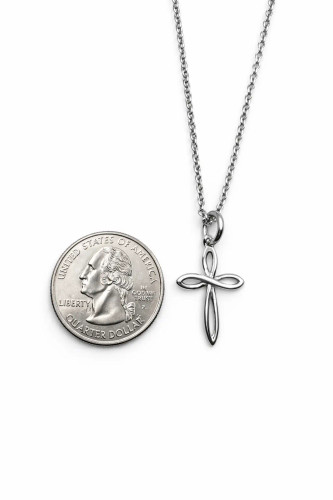 Women's Forever The Same Cross Necklace- Hebrews 13:8