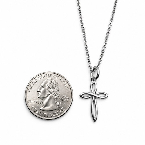 Women's Forever The Same Cross Necklace- Hebrews 13:8