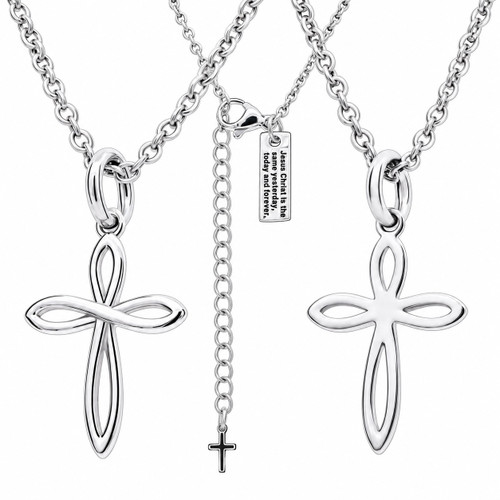 Women's Forever The Same Cross Necklace- Hebrews 13:8
