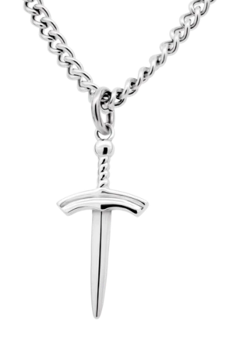 Men's Sword Of The Spirit Cross Necklace - Ephesians 6:17