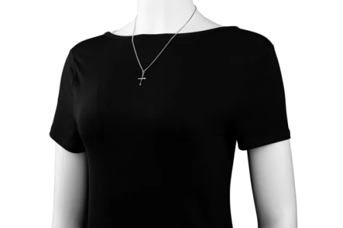 Stainless Women's Complete Cross Necklace - John 19:30