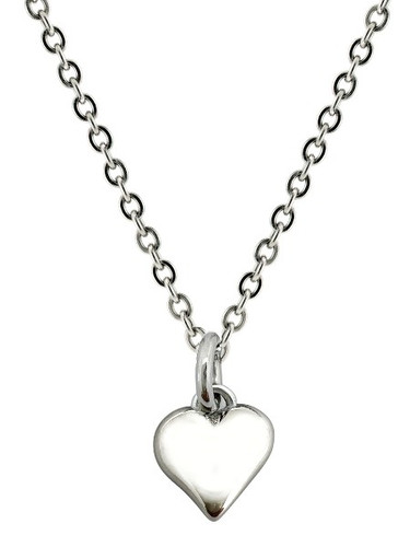 Stainless Women's Complete Cross / Heir Heart Combo Necklace - John 19:30 / Titus 3:7