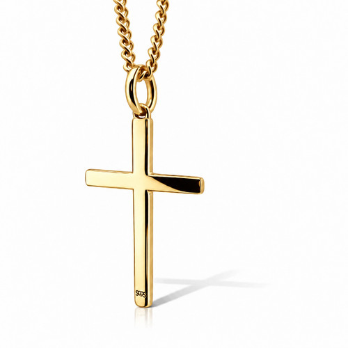 Women's Small Philippians 4:13 Cross Necklace