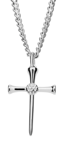 Men's Golf Ball & Tee Cross Necklace Phil 4:13