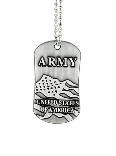 US Veteran Military Dog Tag Necklace, Once Took A Solemn To Defend, Veteran  Gift