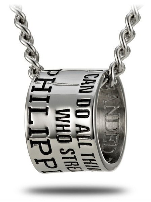 mens hunting faith and fishing necklace