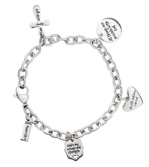 Christian on sale silver bracelets