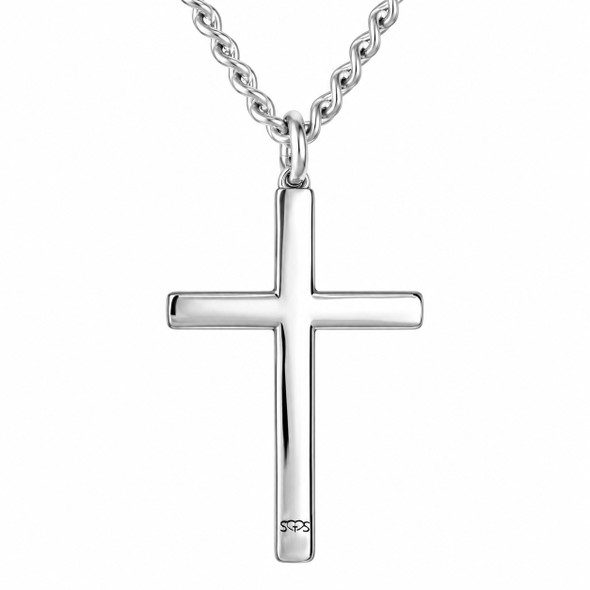 Men's Philippians 4:13 Cross Necklace
