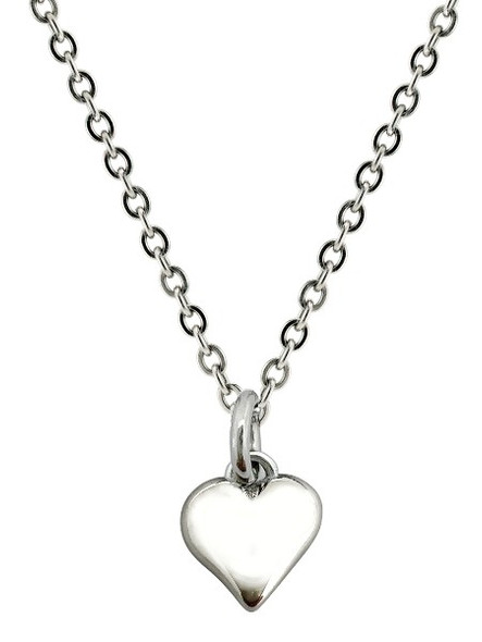 Shields Of Strength Stainless "Heir" Heart Necklace - Titus 3:7-Front View Shields Of Strength Stainless "Heir" Heart Necklace - Titus 3:7-Front View
