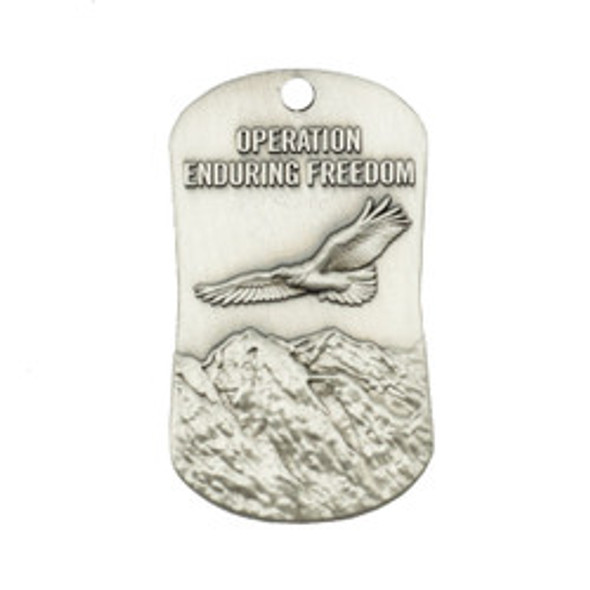 Shields Of Strength Operation Enduring Freedom Antique Finish Necklace-Joshua 1:9 Shields Of Strength Operation Enduring Freedom Antique Finish Necklace-Joshua 1:9