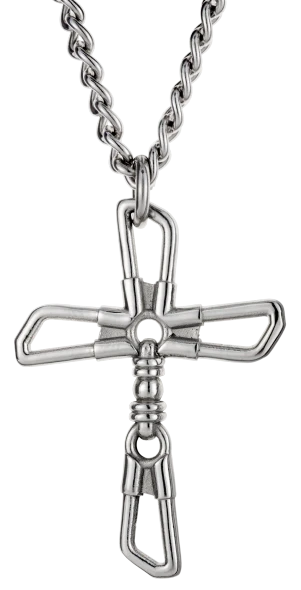 Fishers of Men Cross Necklace - Matthew 4:19
