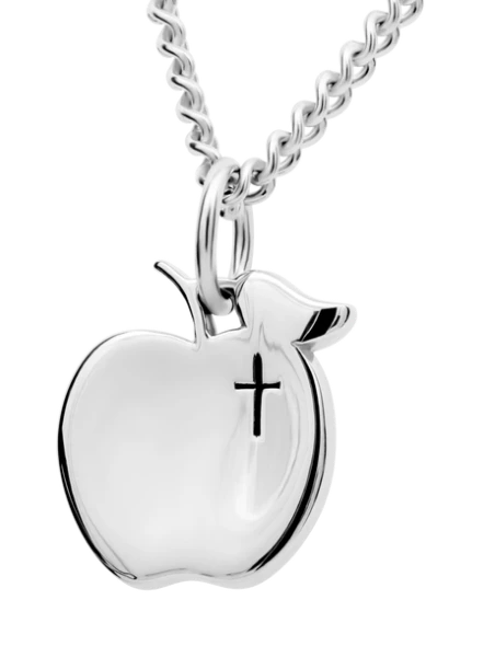 Women Teacher's Apple Necklace-Titus 2:7-8