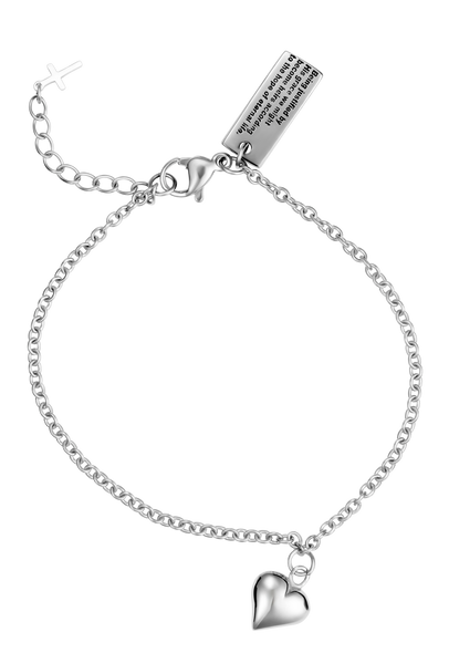 Shields of Strength Women's Heir Heart Bracelet - Titus 3:7 Shields of Strength Women's Heir Heart Bracelet - Titus 3:7