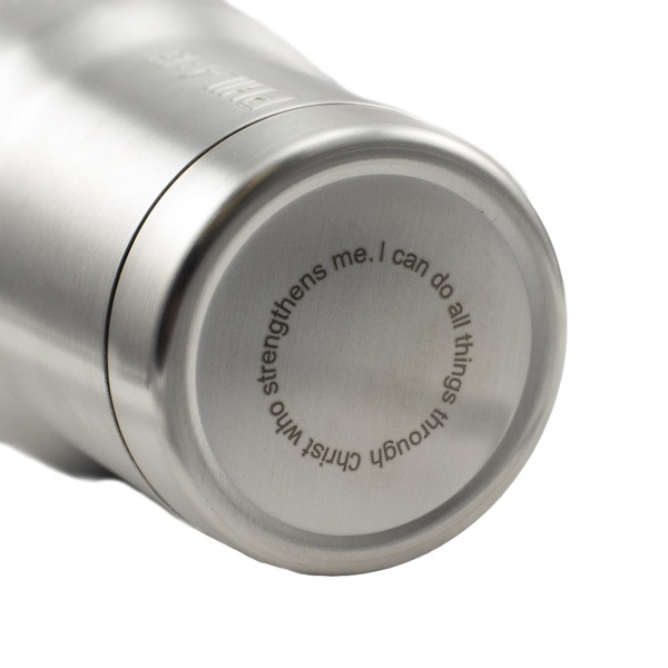 Shields Of Strength  Stainless Steel Insulated 30 oz. Kennedy Cup - Phil.4:13-Bottom View