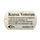 Shields Of Strength Korean Veteran Stainless Steel Dog Tag Necklace-Joshua 1:9