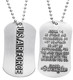 Air Force Antique Finish Dog Tag Necklace-Isaiah 40:31