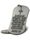 Psalm 91:1-2/Joshua 1:9-Antique Finish Dog Tag Necklace