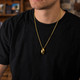 Men's 3-D Football Pendant Necklace-Philippians 4:13