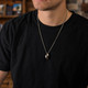 Men's 3-D Football Pendant Necklace-Philippians 4:13