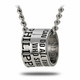 Shields of Strength Men's Stainless Steel Duck Band Necklace Inscribed with Philippians 4:13 Bible Verse for Hunters - Christian Gift