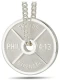 Men's Sterling Silver Weight Plate-Phil 4:13