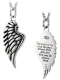 Women's Angel Wing Necklace-Psalm 34:7