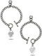 Shields of Strength Stainless Steel Mini Heart Bracelet with Mini Kettle Bell-Psalm 28:7 Front and Back View