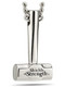 Shields of Strength Men's Stainless Sledgehammer Pendant Necklace-Phil 4:13-Back View