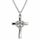 Women's Stainless Cross with Crystal Heart-Isaiah 46:4