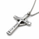 Women's Stainless Cross with Crystal Heart-Isaiah 46:4