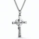 Women's Stainless Cross with Crystal Heart-Isaiah 46:4